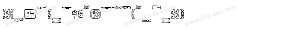 MesoAmerica Dings Three字体转换